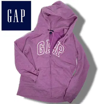 GAP 갭 지퍼 후디 퍼플 지퍼 후드티 L 속기모