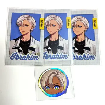 니지산지 이브라힘 GRAY x ACCENT 폴라로이드 스티커 세트