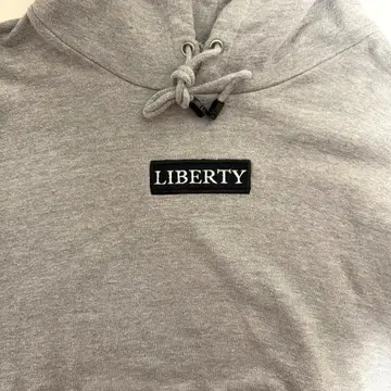 LIBERTY 그레이 후드티
