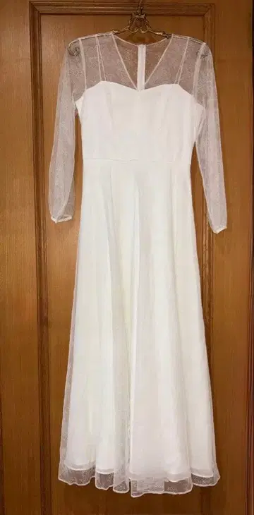 [ kaene ] 레이스 x 쉬폰 드레스 whitecollection