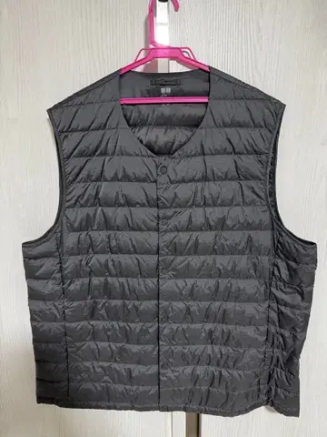 UNIQLO 그레이 퀼팅 다운 베스트 XXL