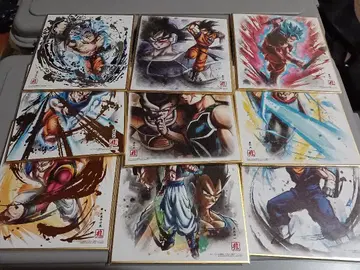 드래곤볼 색지 ART 6 미니 색지 9장