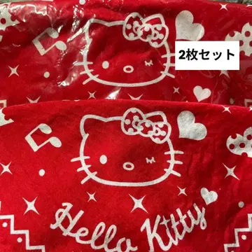 [ 새상품 2개 세트 ] 헬로키티 반다나 보자기 손수건