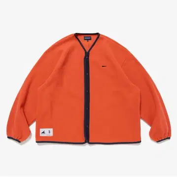 DESCENDANT KNOT FLEECE CARDIGAN ORANGE 2