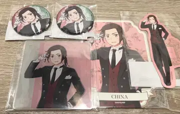 헤타리아 집사 중국 아크릴 코스터 캔뱃지