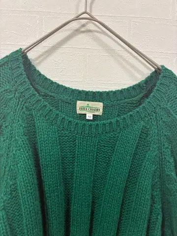 ELECTRIC CHERRY 그린 리브 스웨터 M