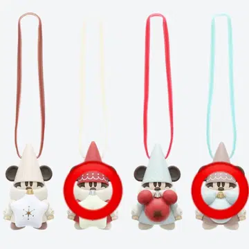 디즈니 캡슐 토이 리루린린 2세트 빨간색 브라운