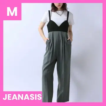 JEANASIS 퀼트 절개 뷔스티에 서스펜더 스커트 M
