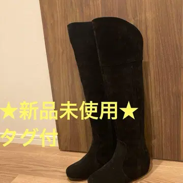 미사용 새상품 야마다야 nouer 롱 부츠 블랙 사이즈 표기 38