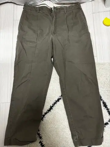 TOMMY HILFIGER 워크 팬츠 36 x 20 올리브 그린