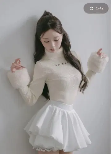 Darich 스무스 퍼 리브 니트탑