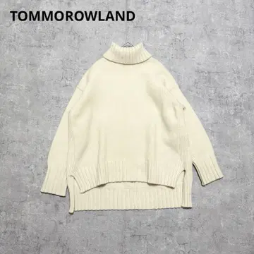 투모로우랜드 울 캐시미어 하이넥 풀오버 아이보리 S