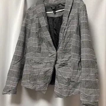 TORRID 그레이 체크 하운드투스 체크 패턴 자켓