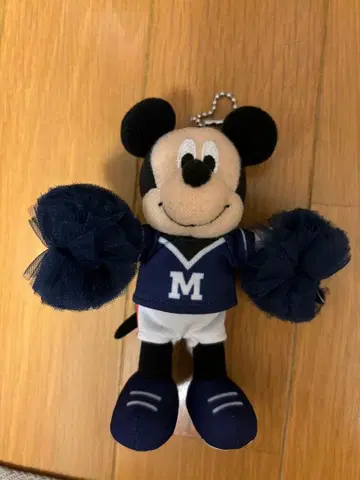 미키 치어 봉제 인형 참 네이비