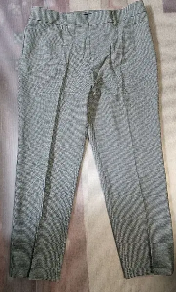 INDIVI 체크 무늬 캐주얼 팬츠