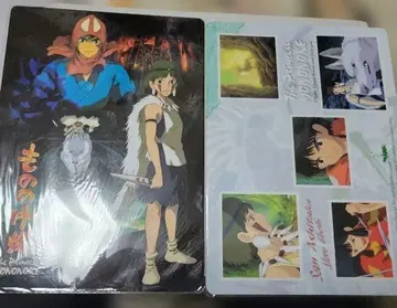 2장 세트 모노노케 히메 책받침 지브리 레트로