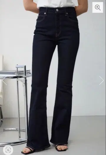 시착만 한 상품 아줄바이마우지 플레어 데님 원 워시 M