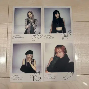 BLACKPINK 크리스마스 카드 4장 세트