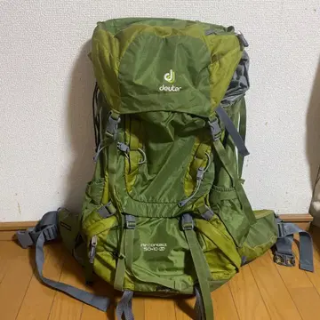 deuter Aircontact 50+10 그린 백팩