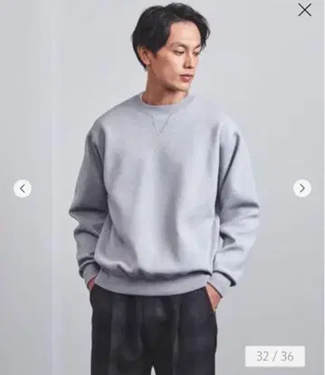 UNITED ARROWS 맨투맨 크루넥 니트