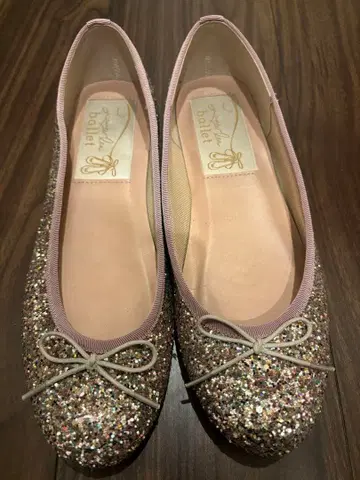 글리터 발레 슈즈 리본 포함