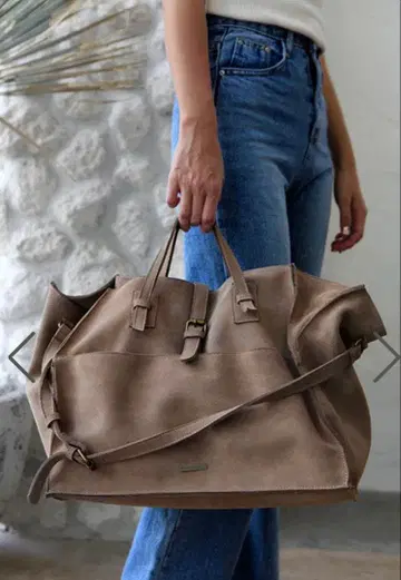 스웨이드 핸드백