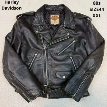 XXL 80s 할리 데이비슨 라이더 자켓 소가죽