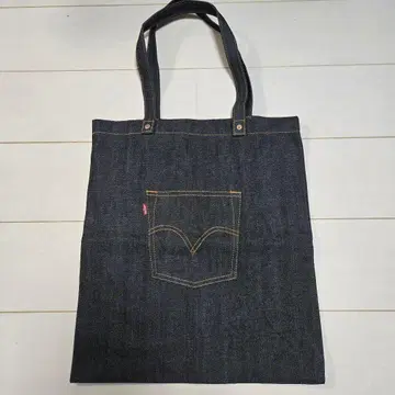 Levi's 데님 토트백 블랙