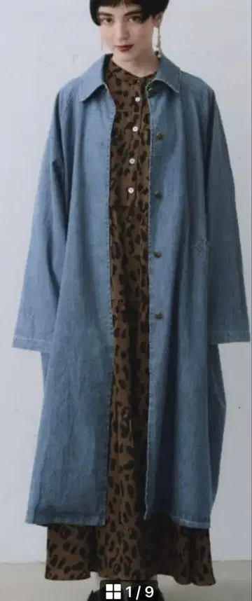 마냐나스 엘 테레사 데님 롱 코트