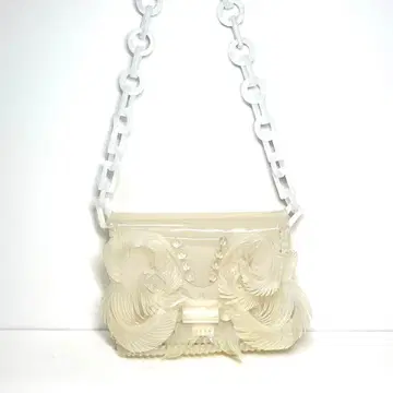 Mame Kurogouchi PVC 클리어 백 체인 마메