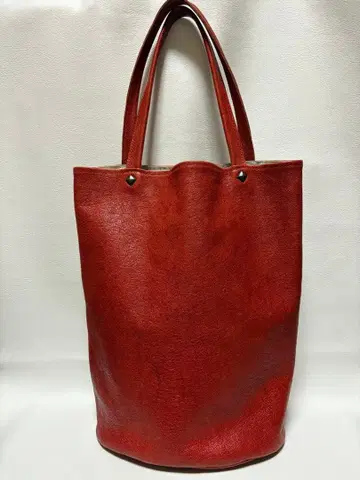 Hisayo Ohki 가죽 토트백 레드 보라색