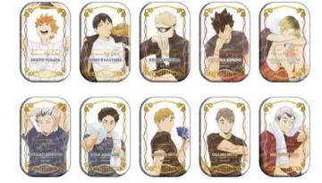 [ 미개봉 새상품 ] 하이큐 스퀘어 캔뱃지 세트 쿨다운 10개