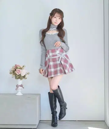 rosemuse tweed like ribbon skirt