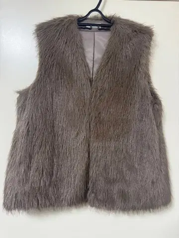 STATE OF MIND fur vest 컬러 브라운