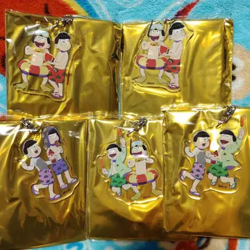 오소마츠 6쌍둥이 HMV 페어 아크릴 키링 5개 세트