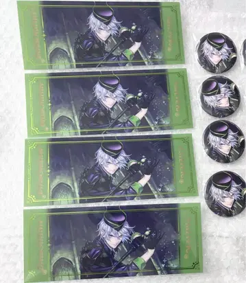 실버 빅 클리어 카드 캔뱃지 기숙사 의류