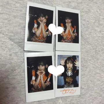 히비니코리 데뷔 의상 사인 포함 폴라로이드 할로윈 의상 특별 의상 낙서