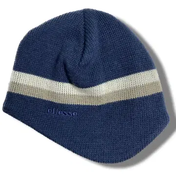 엘레쎄 귀달린 니트 모자 비니 네이비 스카이블루 그레이