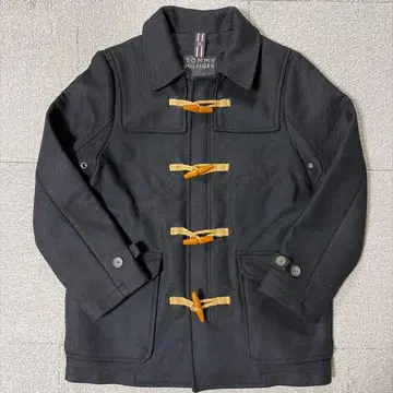 TOMMY HILFIGER 블랙 더플 코트 XL