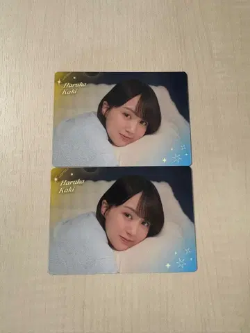 노기자카46 모바일 회장 한정판 카키 하루카 B상 양면 포토 카드