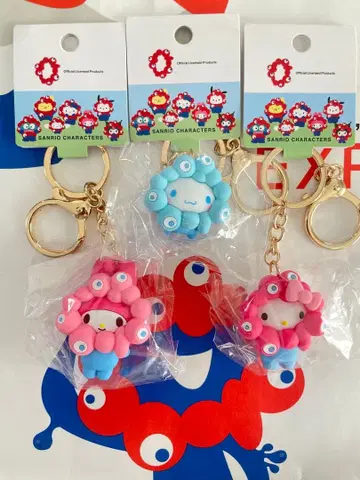 산리오 미야쿠미야쿠 파스텔 키링 키티 마이멜로디 폼폼푸딩