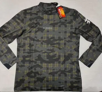 13750엔 어드미럴 속기모 발열 카모플라주 하이넥 셔츠 XL