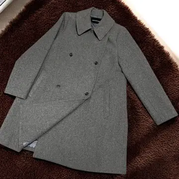 [ 새상품급 ] mizuiro ind 미즈이로 인드 울 피코트 그레이