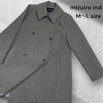 [ 새상품급 ] mizuiro ind 미즈이로 인드 울 피코트 그레이