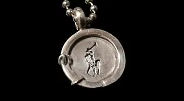 랄프 로렌 목걸이 펜던트 도그 택 도그 택 플레이트