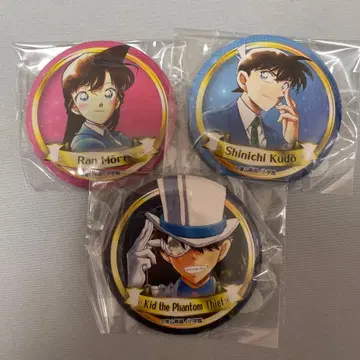 베이커 상점가 코난 백화점 캔뱃지 3개 세트