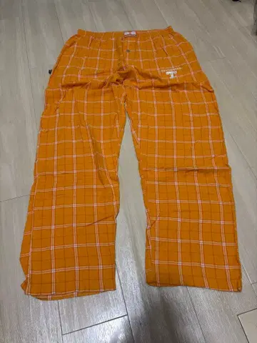 00s GUNGHO 오렌지 체크 팬츠