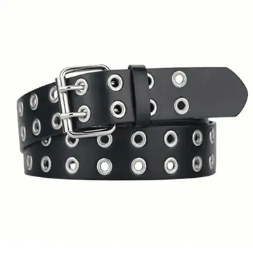 스터드 장식 블랙 벨트