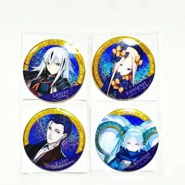 [ 새상품 ] Fate 페이트 서번트 홀로그램 캔뱃지 4개 세트