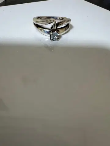 4C 실버 스톤 반지